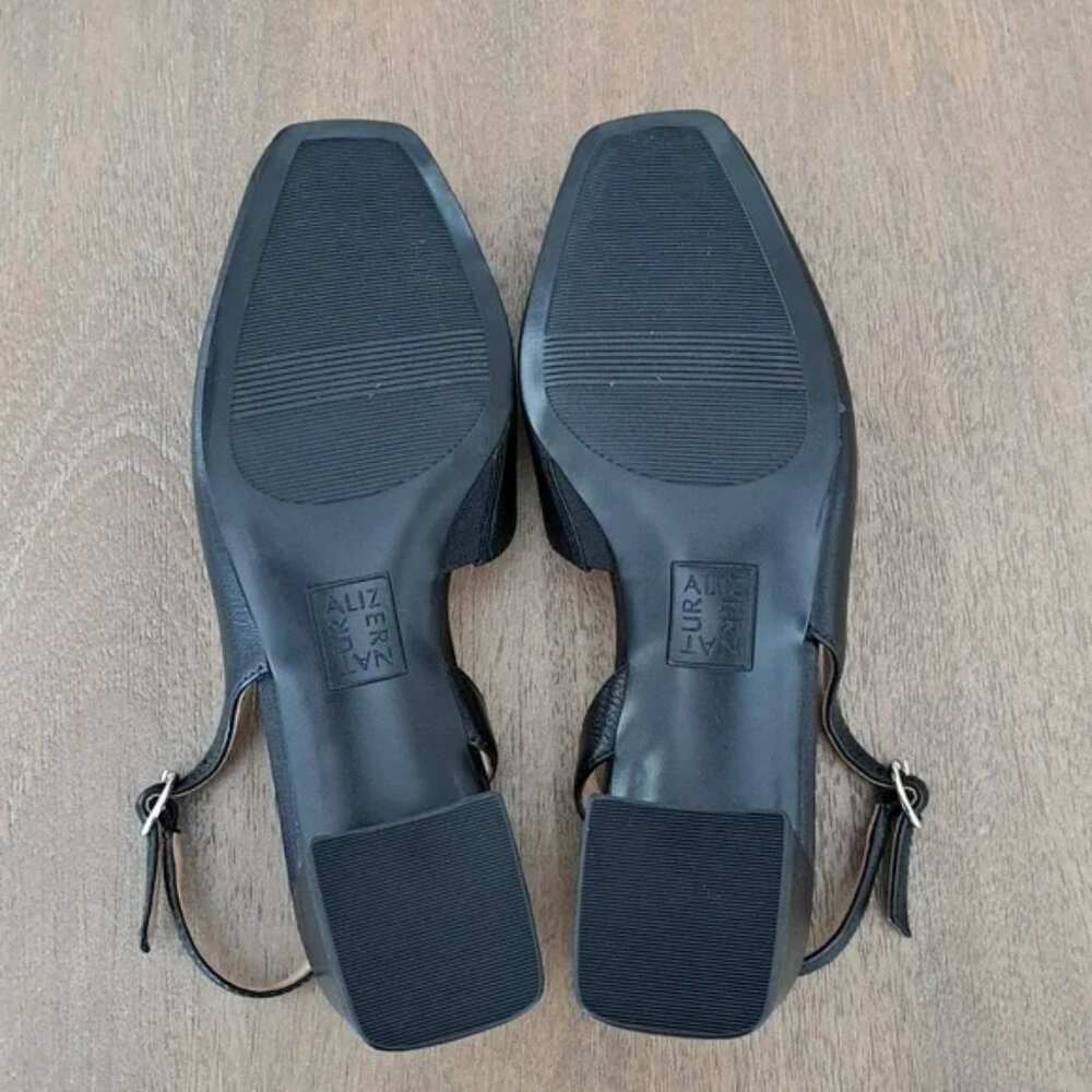 Naturalizer Jayla Slingback Pump - Color: Black Leather - Size: 7.5 Wide - Picture 8 of 9